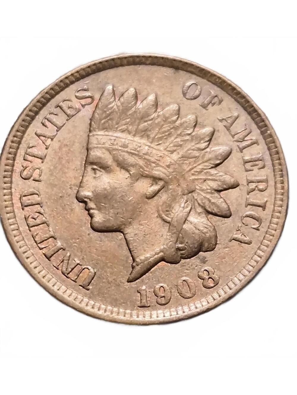 1908 Indian Head Penny Liberty and Diamond #192
